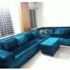 Korian Velvet Corner Sofa Cover